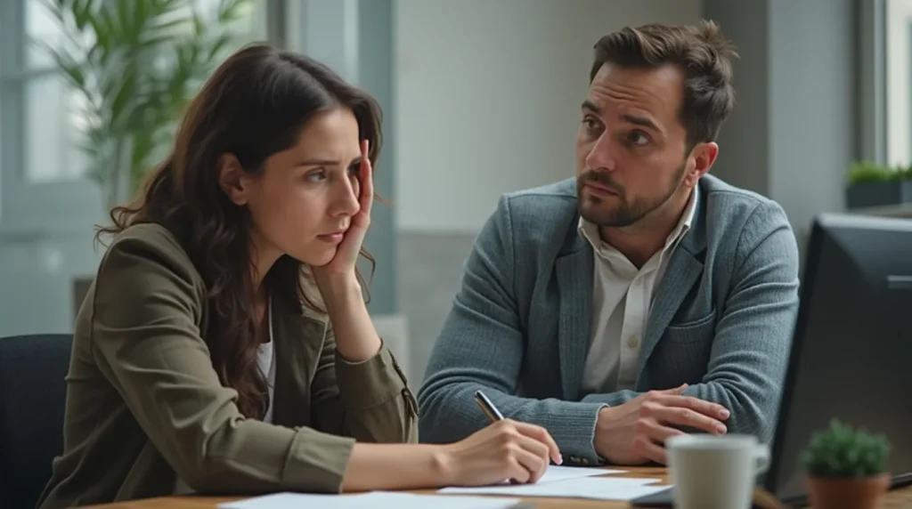 sad divorce couples with their lawyer ehkq160vz8eb76o3hgyx 1