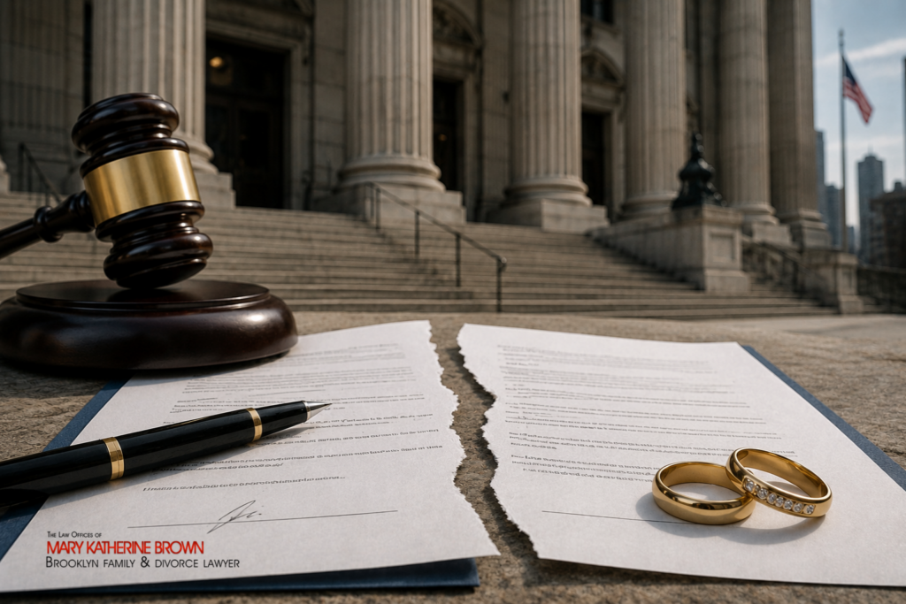 challenge a prenuptial agreement in New York